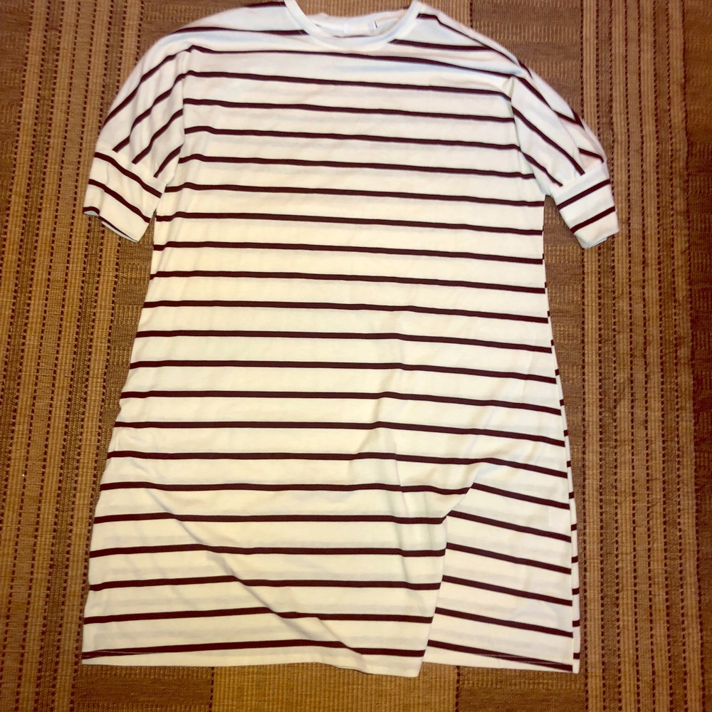 Dark Blue & White Stripped Dress